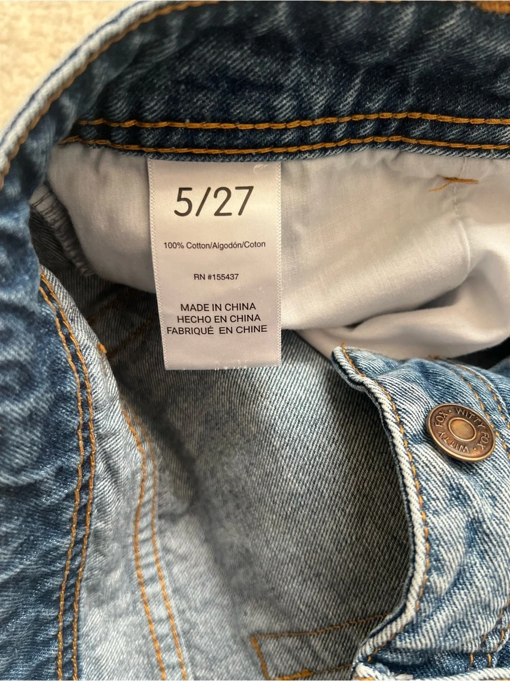 Long Light Blue Denim Jorts